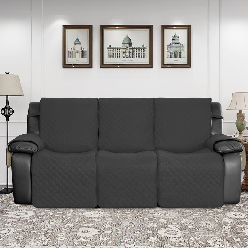 Easy-Going Waterproof Recliner Sofa Cover with Pocket, 1-Piece Reversible Couch