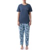 Wrangler Women's Short Sleeve Graphic Tee and Printed Pants Pajama