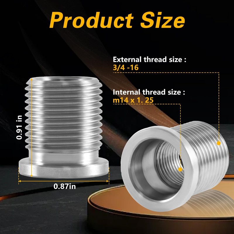KPALAG 10PCS Stainless Steel Spark Plug Port Insert Installer Tools