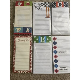 Unbranded PICK 2 Magnetic Note List Pad Refrigerator Shopping List To Do Holidays Polka