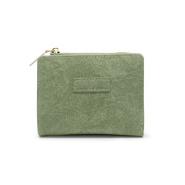 MultiValue Women's Purse, The Renaissance Style Purse Women's Small Thick Solid Colour Travel Purse Leather Mini Purse Women's for Storing Cards Coin, Green, Modern
