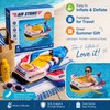Kids Inflatable Airplane Pool Float for Summer Water Fun –