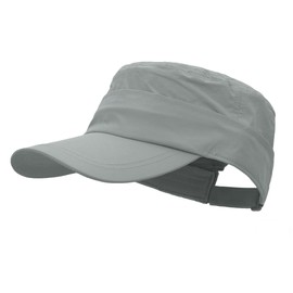 Clakllie Quick-Drying Sun Visor Hats for Men Women Removable Military Style Army Cap UV Protection Sun Hat Summer Sun Visor Golf Tennis Cap, CDGE-BSSQ2533-Grey, Unit size