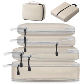 Bolsa Organizador de Viaje para Maletas Compresin, 6pcs Bolsas Organizadora de Equipaje Viaje Accesorios, Impermeable Bolsas para Viaje Organizadoras 