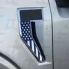 Decal Concepts American Flag Flat Black Fender Badge Emblem Accent