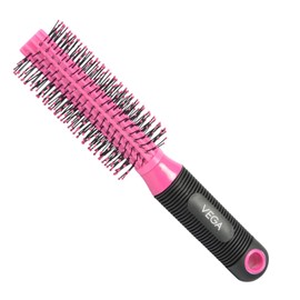 Vega Round Brush with Black Colored Handle and Brush Head (Color May Vary)