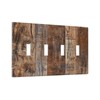 Rustic Brown Wood Grain Wall Plate Switch Plate Decorator Wall