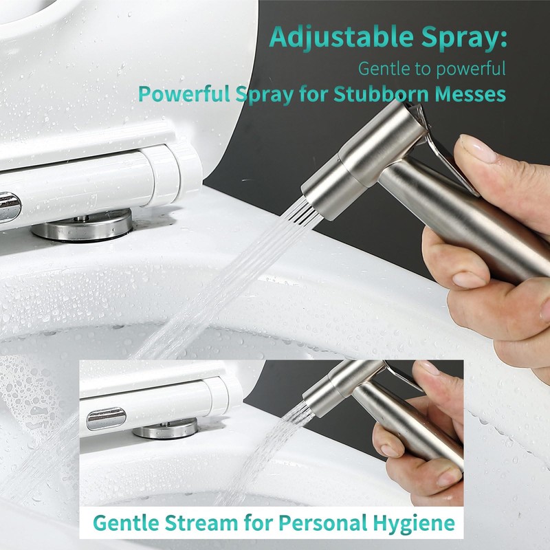 BARROCK Handheld Bidet Sprayer Head Stainless Steel Shattaf Jet Spray