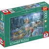 Schmidt Spiele 57529 Thomas Kinkade Christmas Motif, Santas Silent Night,