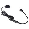 Akozon Black External 3.5mm Microphone Clip On Microphone Adapter Cable