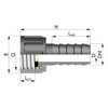 Hose Nozzle Female Thread Union Nut x Nozzle Size 1