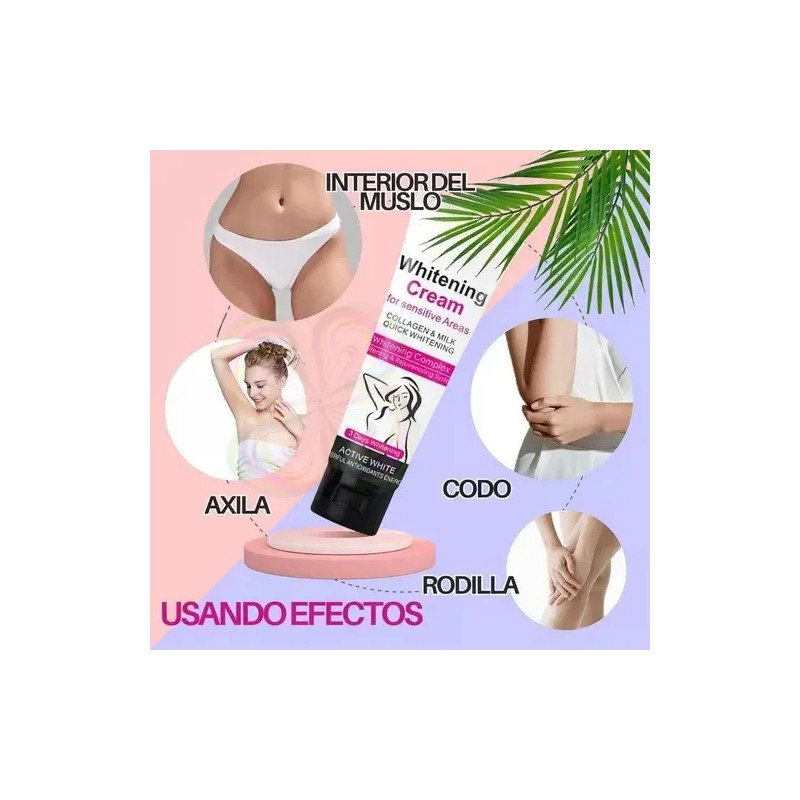 Gel Para Aclarar Axilas, Partes Íntimas Colágeno Milk 1pz