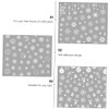 MERRYHAPY Elegant Christmas Nail Art Sticker Strips 4 Sheet Set