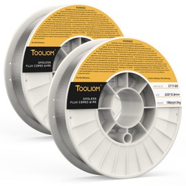 TOOLIOM E71T-GS .030" Diameter 10-Pound Spool Flux Core Self-shielded MIG Welding Wire for Carbon Steel 2 PCS
