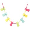 The Bridge Collection 4' Pastel Marshmallow Bunny Garland - Easter