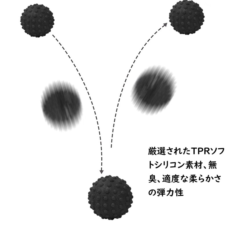 WOVTE マッサージボール 筋膜リリースボール 肩 背中 腰 ふくらはぎ 足裏 ィットネスボール 肩こり