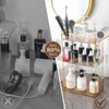 YCIA&DONE Luxury Bathroom Counter Organizer, Large Makeup Organizer Countertop, Shelf
