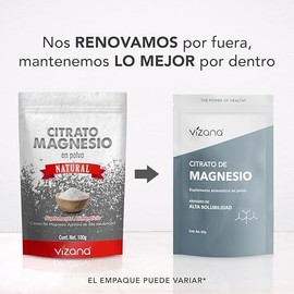 VIZANA NUTRITION | Citrato de Magnesio en Polvo (Trimagnesio Citrato Anhidro) 100g