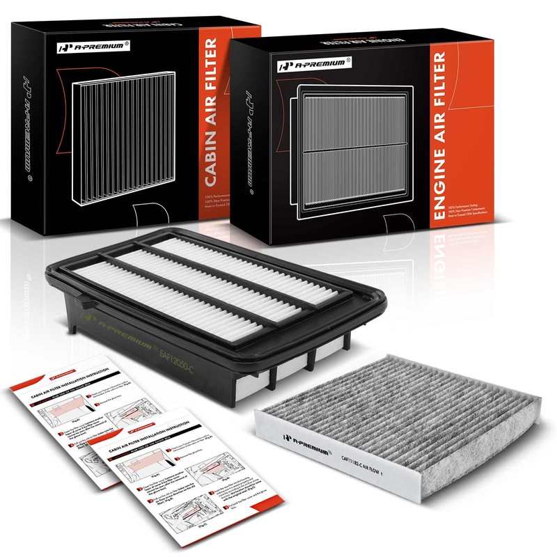 A-Premium - Filtro de aire para motor y cabina de