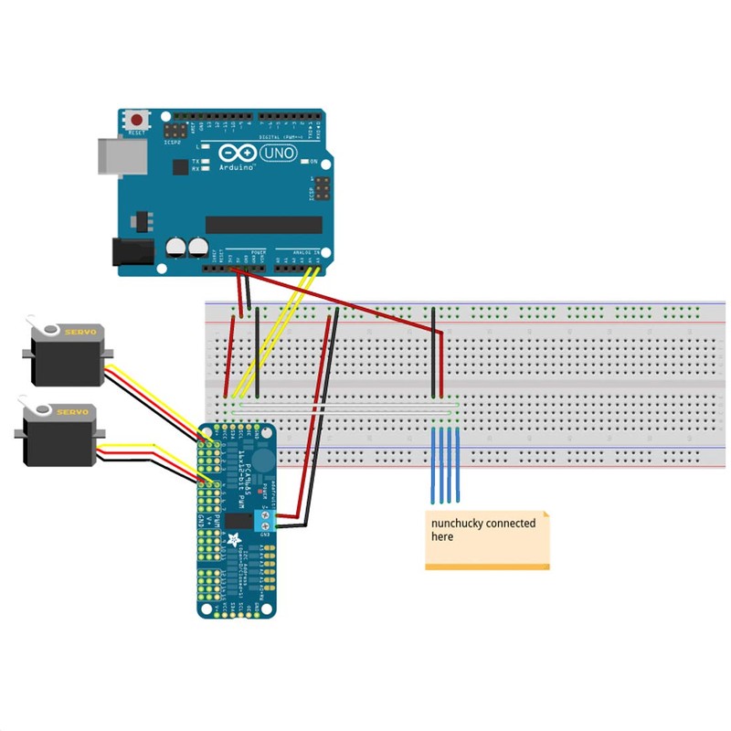 Hailege 2pcs PCA9685 16 Channel IIC I2C 12-Bit PWM Servo