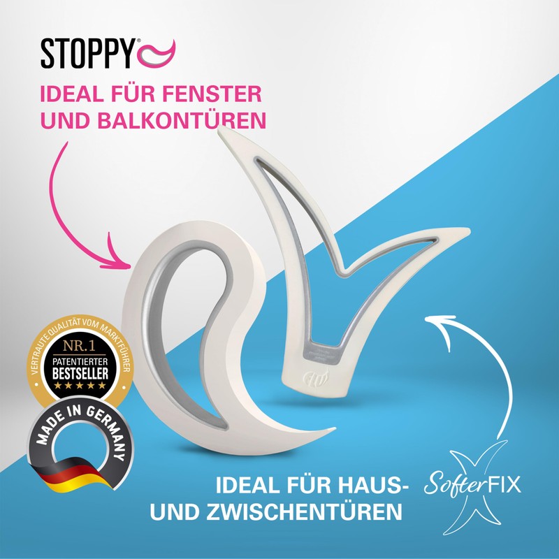 Door and Window Stopper Trial Bundle Set, 1 SofterFix +