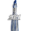 Endea Graduation Mixed Double Color Tassel with Silver Date Drop