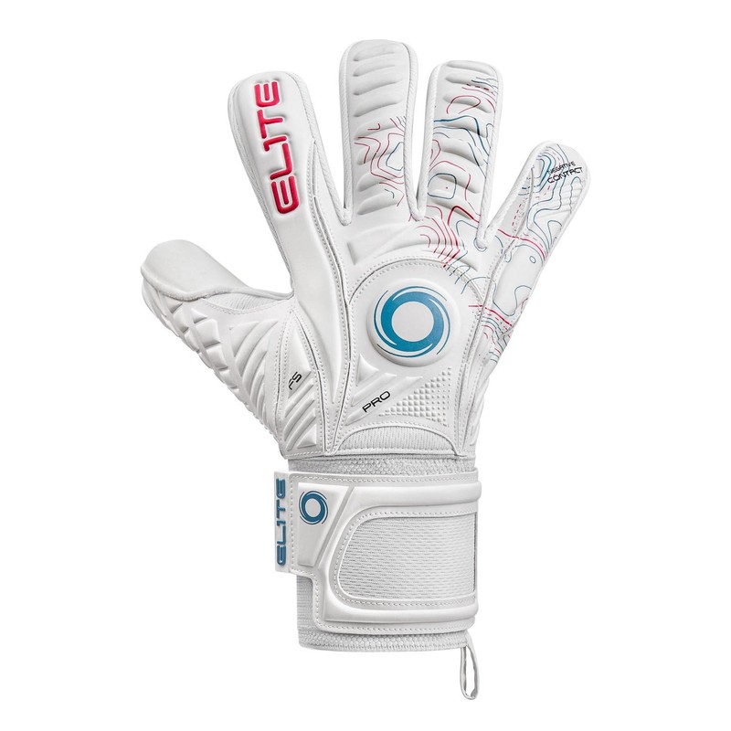 Elite Pulsar 7 Goalkeeper Gloves, White, 3D Pattern, 4 mm
