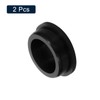 sourcing map 2 Pcs Black Plug Holes, Waterproof Rubber Button