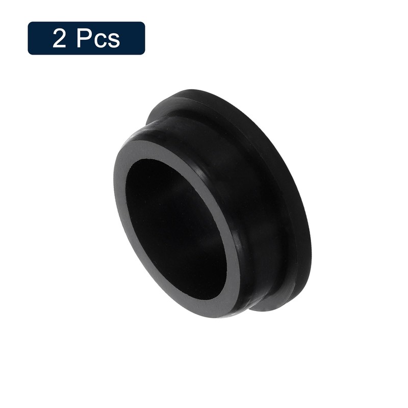 sourcing map 2 Pcs Black Plug Holes, Waterproof Rubber Button