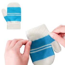 Toddler Stretch Mittens - Toddler Mittens Kids Winter Warm Knitted Magic Mittens Gloves Cute Dinosaur Paw Star Baby Mittens for 1-5 Year Old Boys and Girls