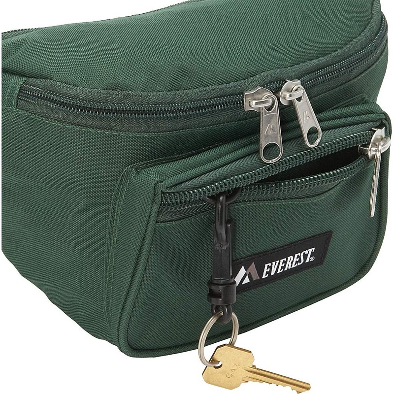 Everest Signature Waist Pack, Black, One Size (Model:&E044MD-BK)