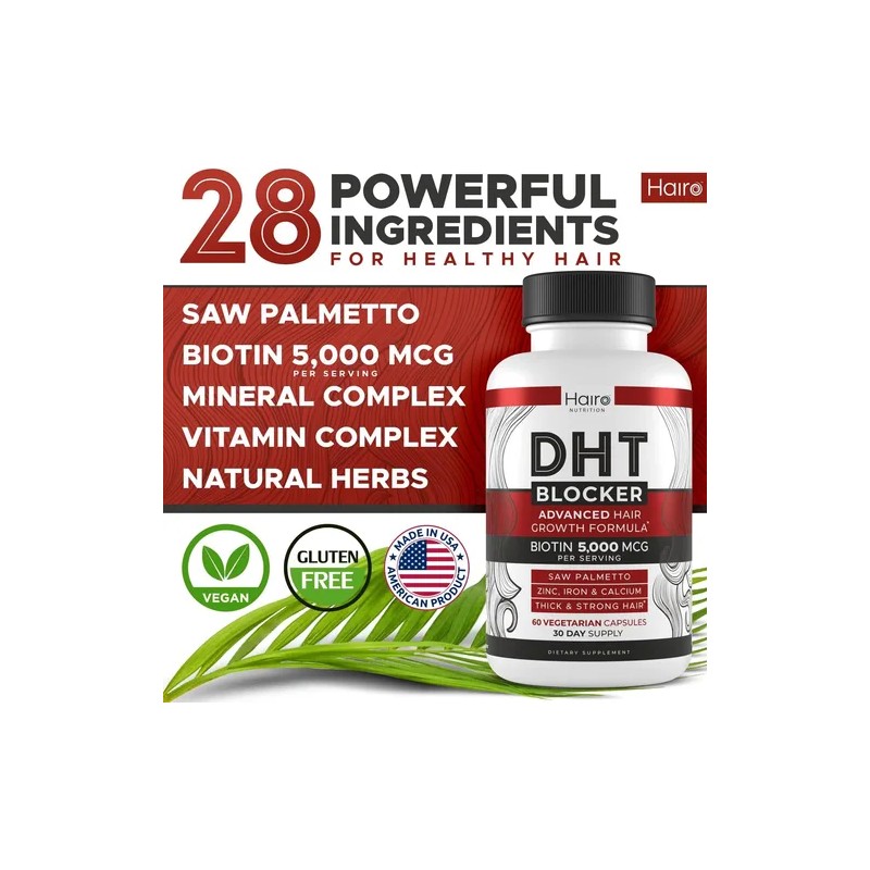 Bloquedor Dht 30 Capsulas Apoya El Crecimiento Del Cabello