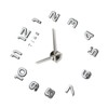 3D Number Large Wall Clock Silent Simple Fashionable Decorative Numeral