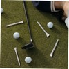 Kisangel 100pcs Golf Tees Ball Racks Wooden Golf Tee Base