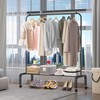 OTROUWORHT Rolling Clothes Rack Metal Clothing Rack with Wheels Garment