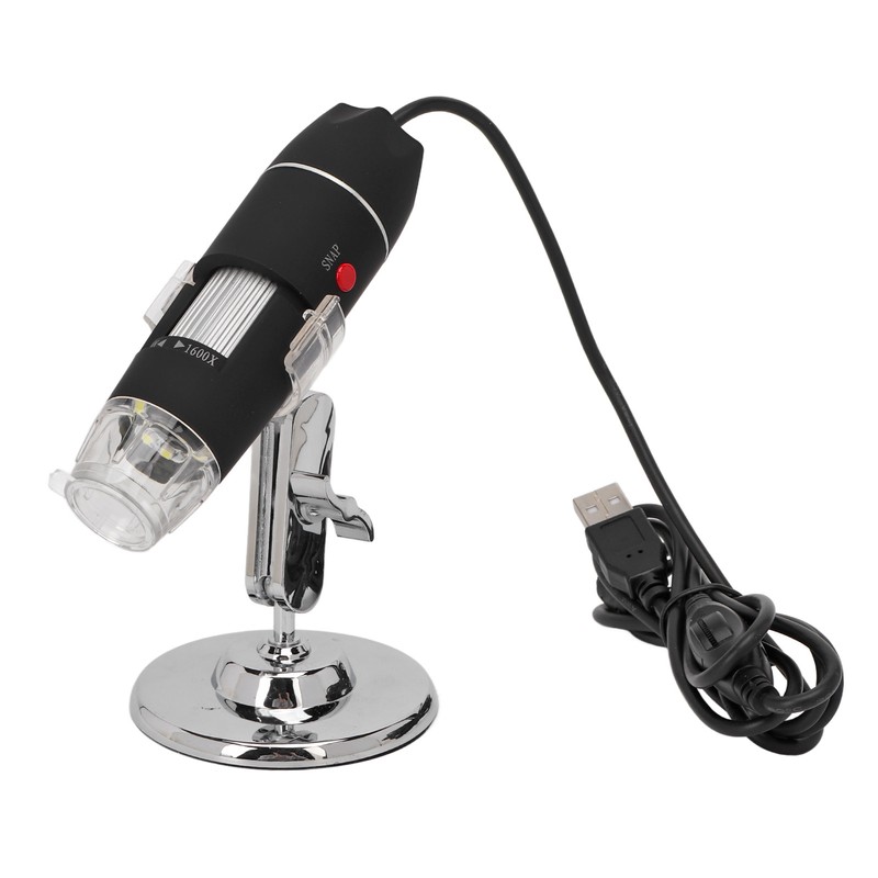 USB Digital Microscope 3 in 1 1600X 8 LEDs Adjustable