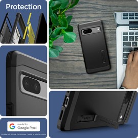 Spigen Tough Armor [Made for Google] Funda para Pixel 7 Case - Black