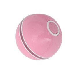 Electric Cat Ball Toy Rechargeable Interactive Boredom Relief Automatic Moving Cat Toy for Indoor Pink
