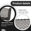Frienda 2 Pcs ABS Plastic Frame Car Storage Net Bag