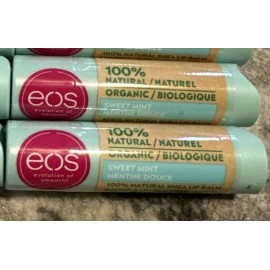 eos Lot of 2  eos 100% Natural & Organic Lip Balm- Sweet Mint
