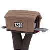Simplay3 Rustic Home Plastic Residential Cabin Mailbox & Post Mount