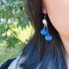 Lemon Blueberry Raspberry Fruit Earring - Color: single buleberry dangle