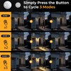 btfarm 4 Pack Solar Wall Lights Outdoor, Dusk to Dawn
