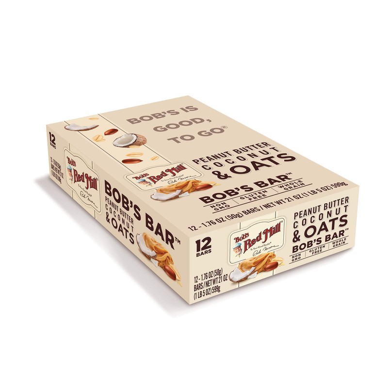 Bob's Red Mill 12pk Peanut Butter Coconut & Oats Bar,