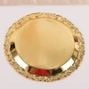 Round Decorative Dinner Plate Stainless Steel Storage Tray for Jewelry