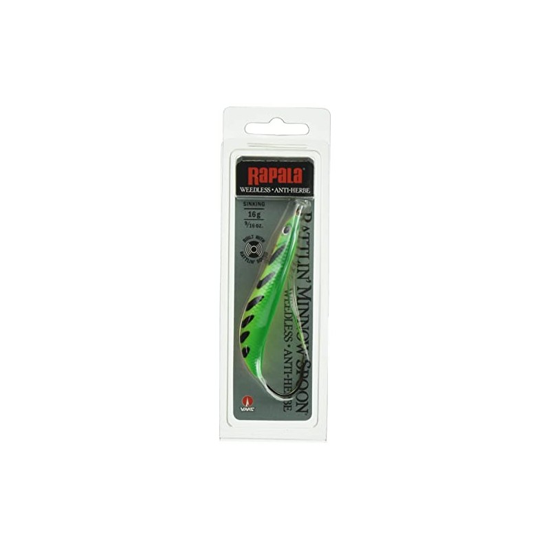Rapala Rattlin' Minnow Spoon-Large Freshwater Fishing Tackle - Variable Swimming