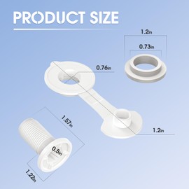 PROSOCOOL Cooler Drain Plug Kit Replacement for Coleman Xtreme Coolers 50qt 58qt 82qt Ice Box Drain Plug, Rubbermaid Drain Plug Assembly with 1.5" Shaft Length - 2 Pack