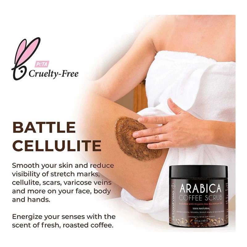 O Naturals Anticelulitis Exfoliante Café Orgánico Arábica, S