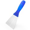 Putty Knife, 4 Inch Metal Steel Scraper, Plastic Handle Spackle