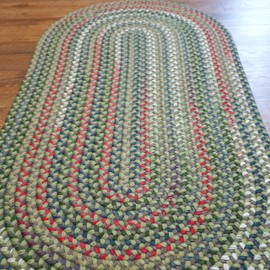 Colonial Mills Farmers Runner Braid - Palm Grey 30" x6'